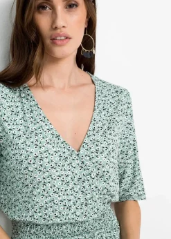 Discount Jerseykleid aus Viskose-Mix Damen Bekleidung·Pullover & Strickjacken|Kleider