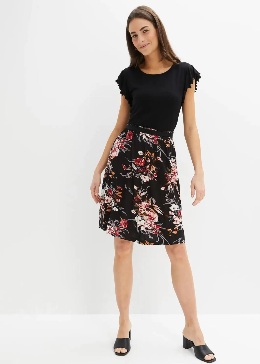 Damen bonprix Nachhaltigere Materialien|Kleider|Jerseykleid aus Viskose-Mix