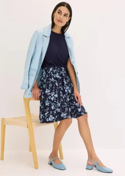 Damen bonprix Kleider|Bekleidung·Pullover & Strickjacken|Jerseykleid aus Viskose-Mix