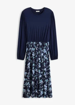 Clearance Jerseykleid aus Viskose-Mix Damen Bekleidung·Pullover & Strickjacken|Kleider