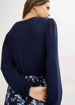 Clearance Jerseykleid aus Viskose-Mix Damen Bekleidung·Pullover & Strickjacken|Kleider