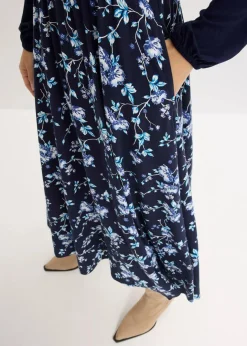 Clearance Jerseykleid aus Viskose-Mix Damen Bekleidung·Pullover & Strickjacken|Kleider