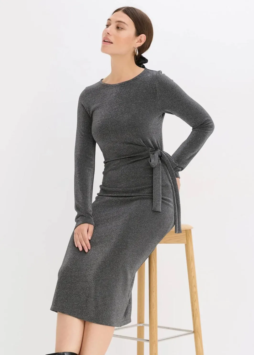 Damen bonprix Bekleidung·Pullover & Strickjacken|Kleider|Jerseykleid aus Viskose-Mix