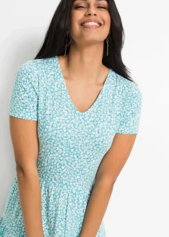 Discount Jerseykleid aus Viskose-Mix Damen Bekleidung·Pullover & Strickjacken|Kleider