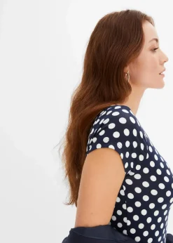 Online Jerseykleid aus Viskose-Mix Damen Kleider|Nachhaltigere Materialien