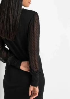Damen bonprix Kleider|Bekleidung·Pullover & Strickjacken|Jerseykleid aus Viskose-Mix