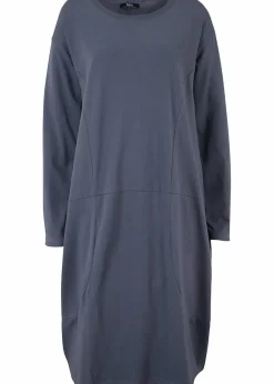Outlet Jerseykleid in O-Shape Damen Kleider|Bekleidung·Pullover & Strickjacken