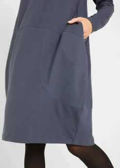Outlet Jerseykleid in O-Shape Damen Kleider|Bekleidung·Pullover & Strickjacken