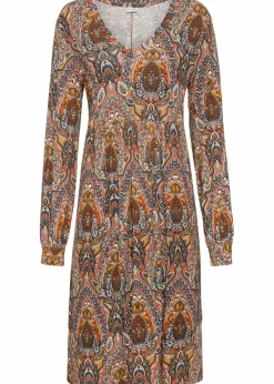 Damen bonprix Bekleidung·Pullover & Strickjacken|Kleider|Jerseykleid mit Paisley