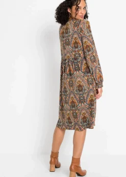 Damen bonprix Bekleidung·Pullover & Strickjacken|Kleider|Jerseykleid mit Paisley