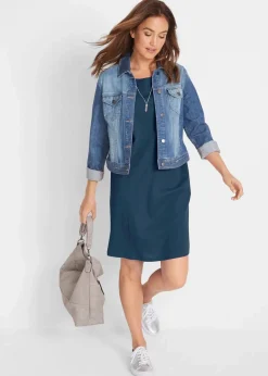 Discount Jerseykleid mit reiner Bio-Baumwolle Damen Kleider|Basics