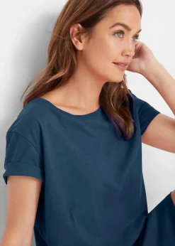 Discount Jerseykleid mit reiner Bio-Baumwolle Damen Kleider|Basics