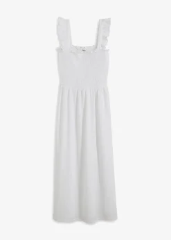 Hot Jerseykleid mit Smok-Detail Damen Bekleidung·Pullover & Strickjacken|Kleider