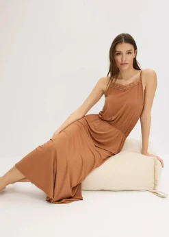 Outlet Jerseykleid mit Spitze Damen Bekleidung·Pullover & Strickjacken|Kleider