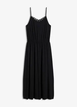 Damen bonprix Nachhaltigere Materialien|Kleider|Jerseykleid mit Spitze