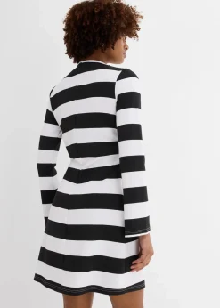 Damen bonprix Nachhaltigere Materialien|Kleider|Jerseykleid mit Stehkragen