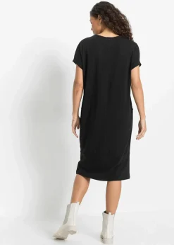 Damen bonprix Bekleidung·Pullover & Strickjacken|Kleider|Jerseykleid mit Taschen