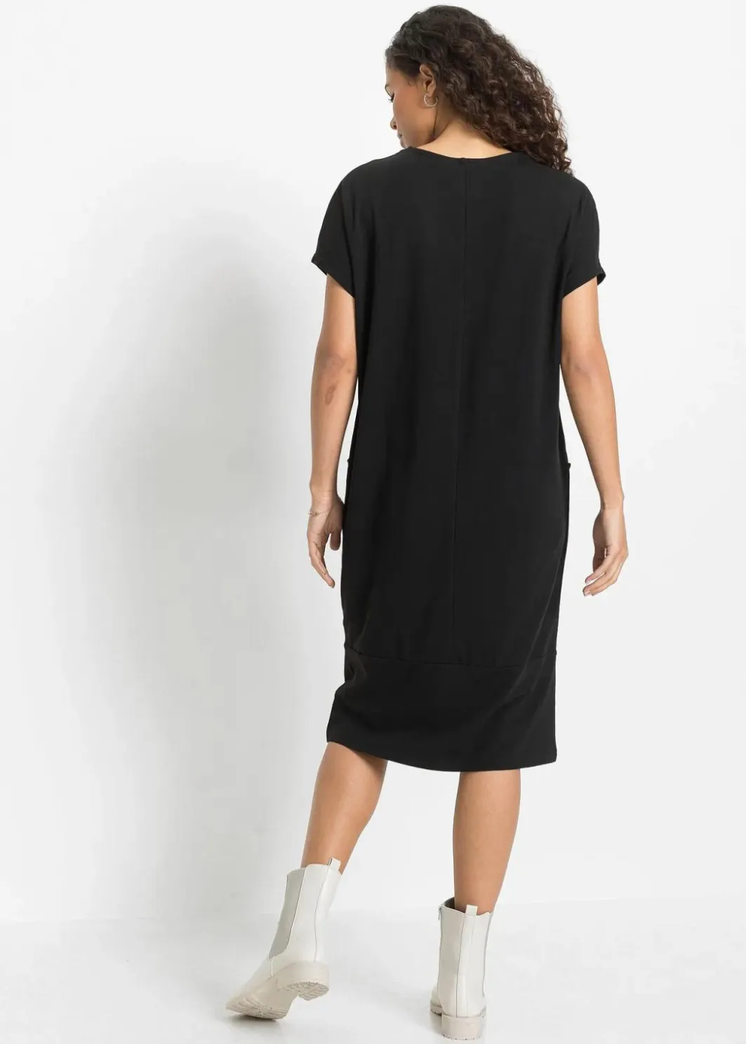 Damen bonprix Bekleidung·Pullover & Strickjacken|Kleider|Jerseykleid mit Taschen