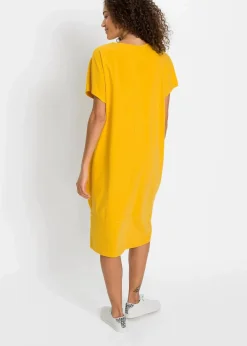 Damen bonprix Kleider|Bekleidung·Pullover & Strickjacken|Jerseykleid mit Taschen