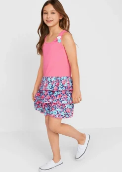 Kinder bonprix Mädchen 9-16 Jahre·Kleider & Jumpsuits|Mädchen 2-8 Jahre·Nachhaltigere Materialien|Jerseykleid mit Volant