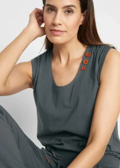 Discount Jersey-Overall aus Baumwoll-Mix Damen Jumpsuits|Bekleidung·Homewear