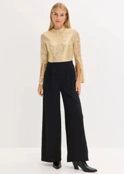 Best Jersey-Overall mit Pailletten Damen Jumpsuits|Bekleidung·Homewear
