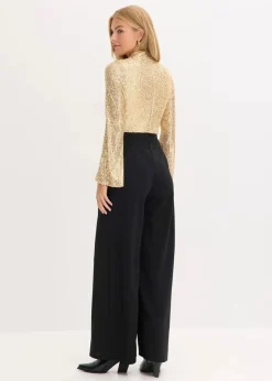 Best Jersey-Overall mit Pailletten Damen Jumpsuits|Bekleidung·Homewear