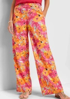 Damen bonprix Bekleidung·Kleider|Hosen|Jersey-Palazzohose aus softem Viskose-Mix
