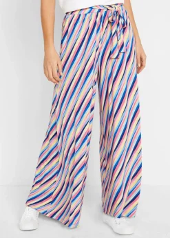 Damen bonprix Bekleidung·Kleider|Jersey-Palazzohose aus softem Viskose-Mix