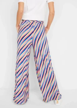 Damen bonprix Bekleidung·Kleider|Jersey-Palazzohose aus softem Viskose-Mix