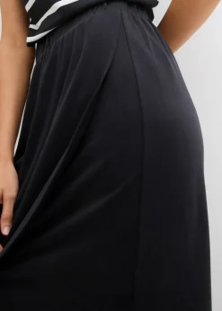 Outlet Jersey-Rock aus fließendem Viskose-Mix Damen Röcke|Bekleidung·Sportbekleidung