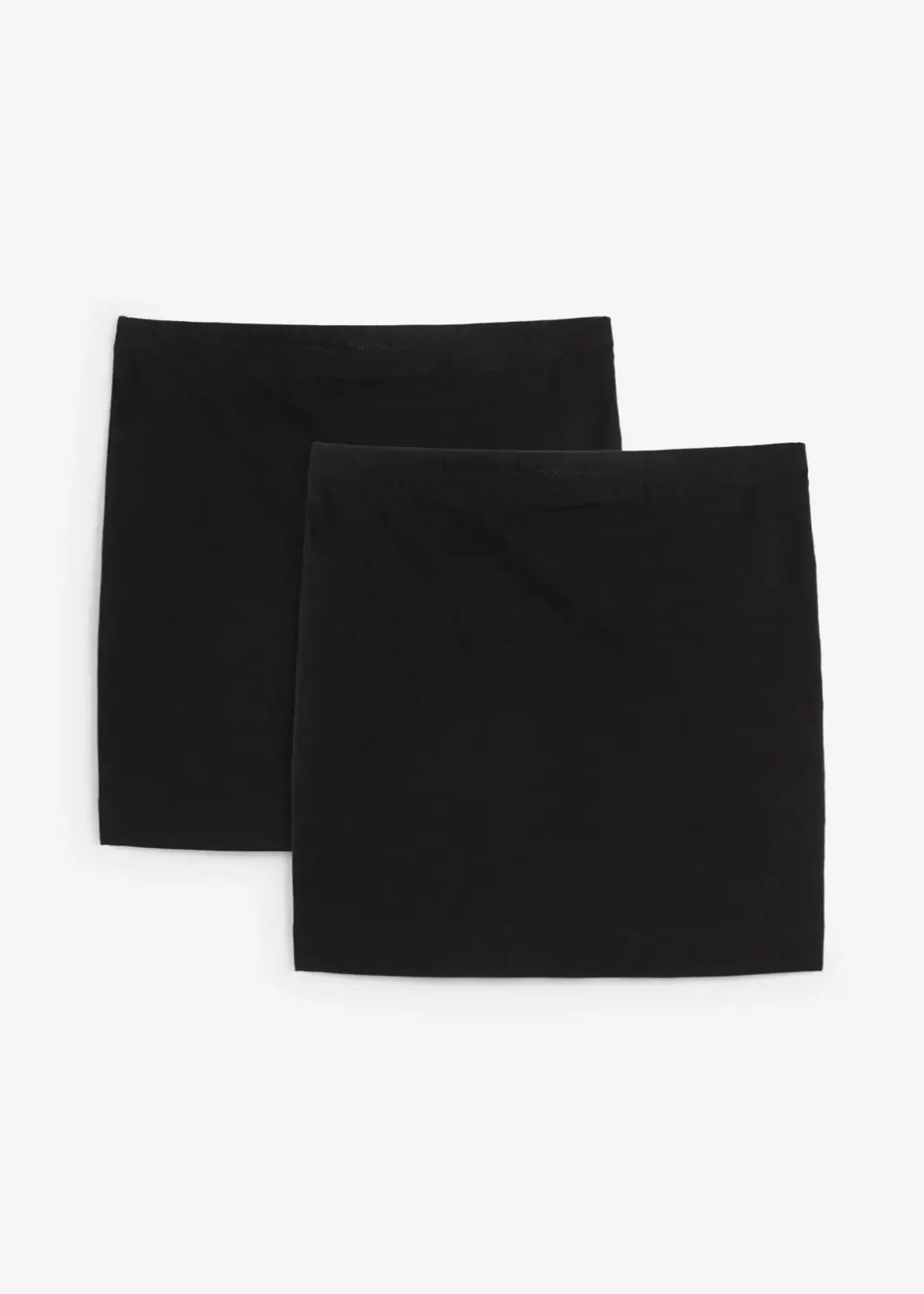 Online Jersey-Rock aus reiner Bio-Baumwolle mit Stretch (2er Pack) Damen Bekleidung·Röcke|Bekleidung·Sportbekleidung