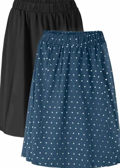 Damen bonprix Bekleidung·Sportbekleidung|Röcke|Jersey-Rock (2er Pack)