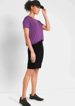 Damen bonprix Nachhaltigere Materialien|Röcke|Jersey-Rock mit Radlerhose