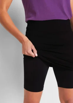 Damen bonprix Nachhaltigere Materialien|Röcke|Jersey-Rock mit Radlerhose