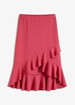 Clearance Jersey-Rock mit Volants Damen Röcke|Bekleidung·Sportbekleidung