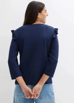 Best Jersey-Shirt aus Baumwollmix Damen Shirts & Tops|Nachhaltigere Materialien