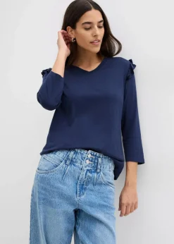 Best Jersey-Shirt aus Baumwollmix Damen Shirts & Tops|Nachhaltigere Materialien