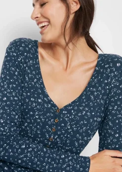 Damen bonprix Shirts & Tops|Nachhaltigere Materialien|Jersey-Shirt aus Viskose-Mix