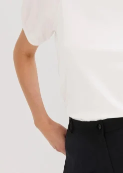 Damen bonprix Shirts & Tops|Jerseyshirt mit Ärmeln aus Baumwollpopeline