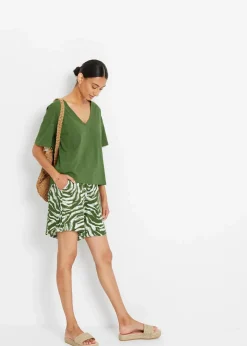 Outlet Jersey-Shorts aus softem Viskose-Mix Damen Nachhaltigere Materialien|Hosen