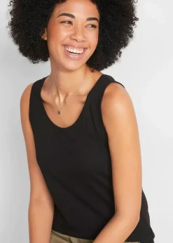 Damen bonprix Nachhaltigere Materialien|Shirts & Tops|Jersey-Top aus reiner Bio-Baumwolle