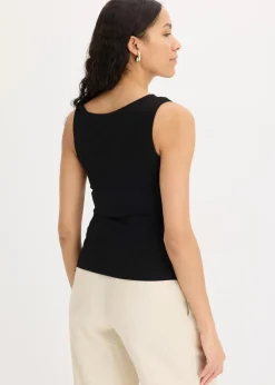Damen bonprix Shirts & Tops|Jerseytop mit Twist