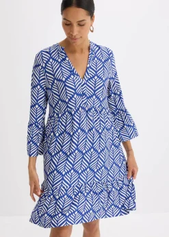 Damen bonprix Bekleidung·Pullover & Strickjacken|Kleider|Jersey-Tunika-Kleid aus softem Viskose-Mix
