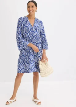 Damen bonprix Bekleidung·Pullover & Strickjacken|Kleider|Jersey-Tunika-Kleid aus softem Viskose-Mix