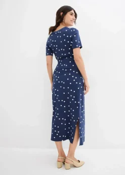 Damen bonprix Bekleidung·Blazer|Umstandsmode|Jersey-Umstandskleid aus Bio-Baumwolle in Midilänge