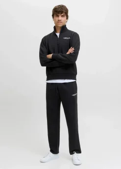 Herren J&J Rebel Marken|Sweat|JJ REBEL Half-Zip-Sweatshirt in Regular Fit