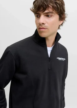 Herren J&J Rebel Marken|Sweat|JJ REBEL Half-Zip-Sweatshirt in Regular Fit