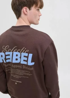 Herren J&J Rebel Große Größen|Marken|JJ REBEL Sweatshirt aus reiner Baumwolle