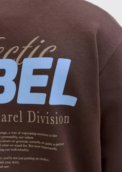 Herren J&J Rebel Große Größen|Marken|JJ REBEL Sweatshirt aus reiner Baumwolle